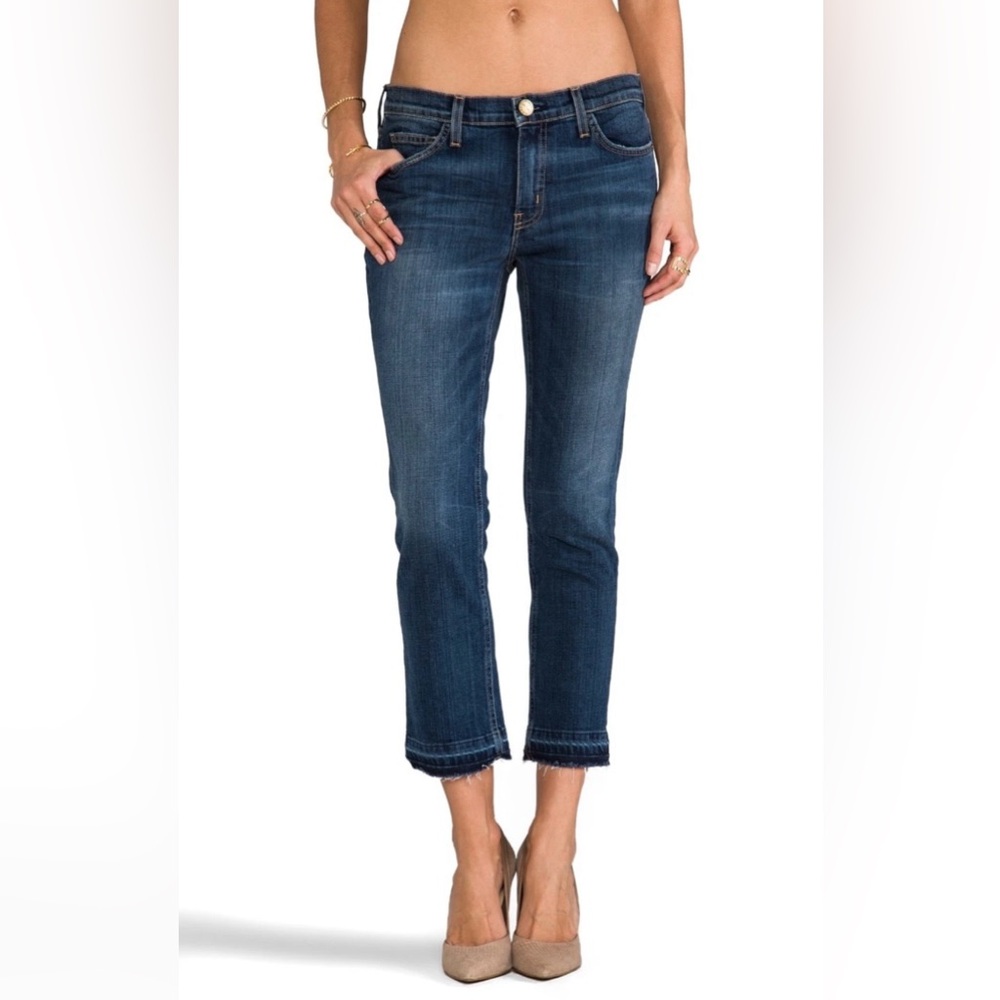 Current/Elliott THE CROPPED STRAIGHT w/ LET OUT HEM Jeans in LOVED SZ 26